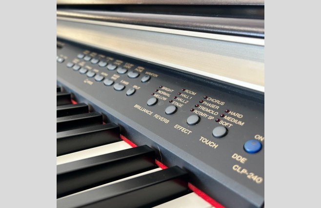Yamaha CLP240 Satin Rosewood Digital Piano, Used - Complete Package (SN:GBRCMP01003) - Image 9